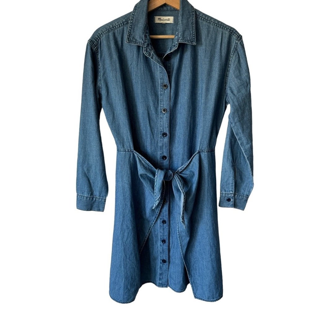 Denim Button-Up Dress